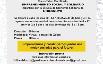 Inscríbete en el curso ‘Emprendimiento Social y Solidario’